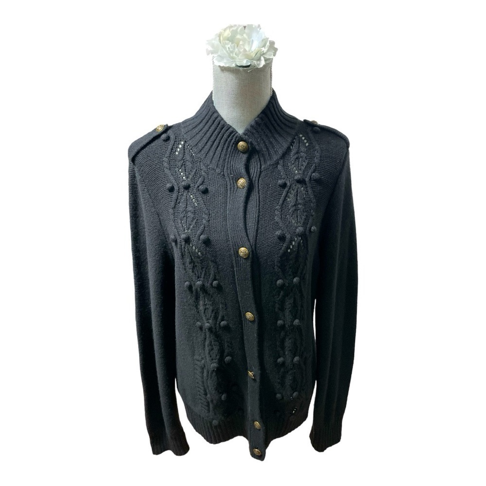 Talbots Cotton/ Cashmere Blend Button Front Cardi… - image 3